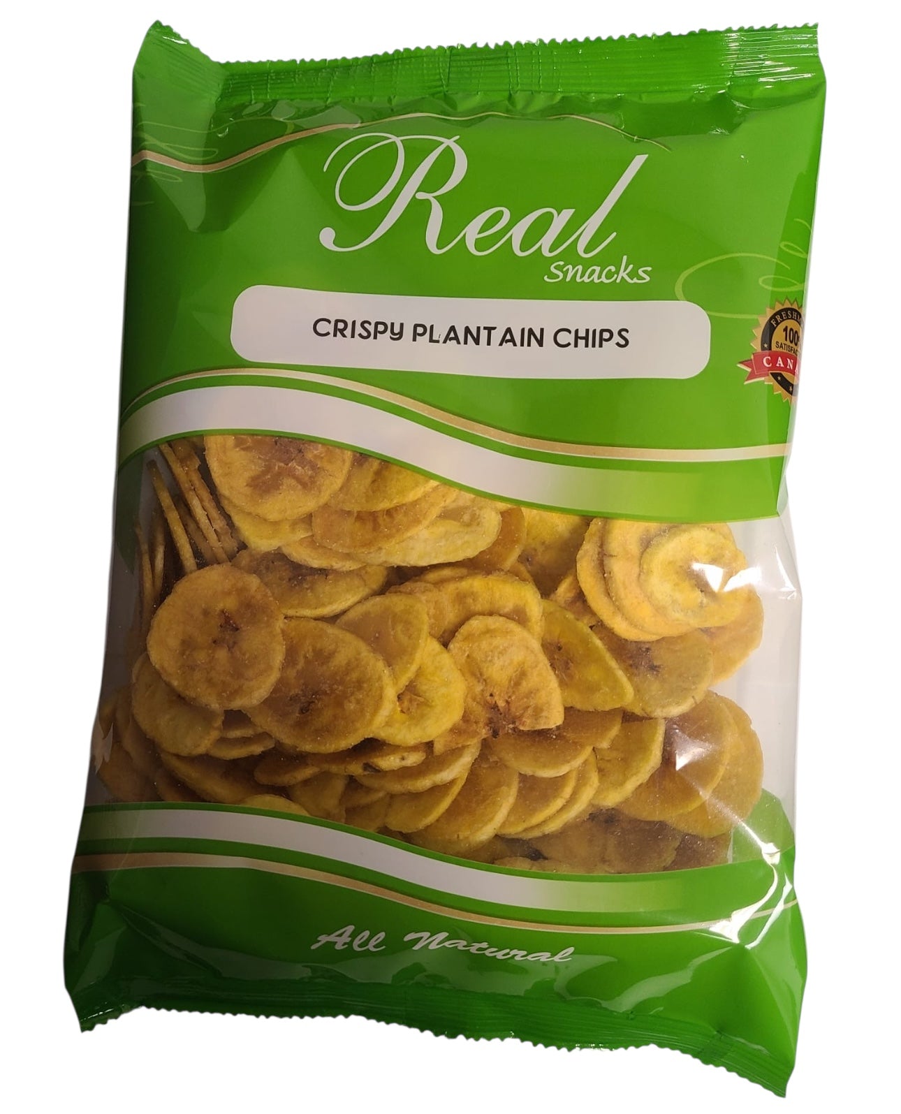 Real Plantain Chip unripe (Large)- Sweet & Crunchy Snack