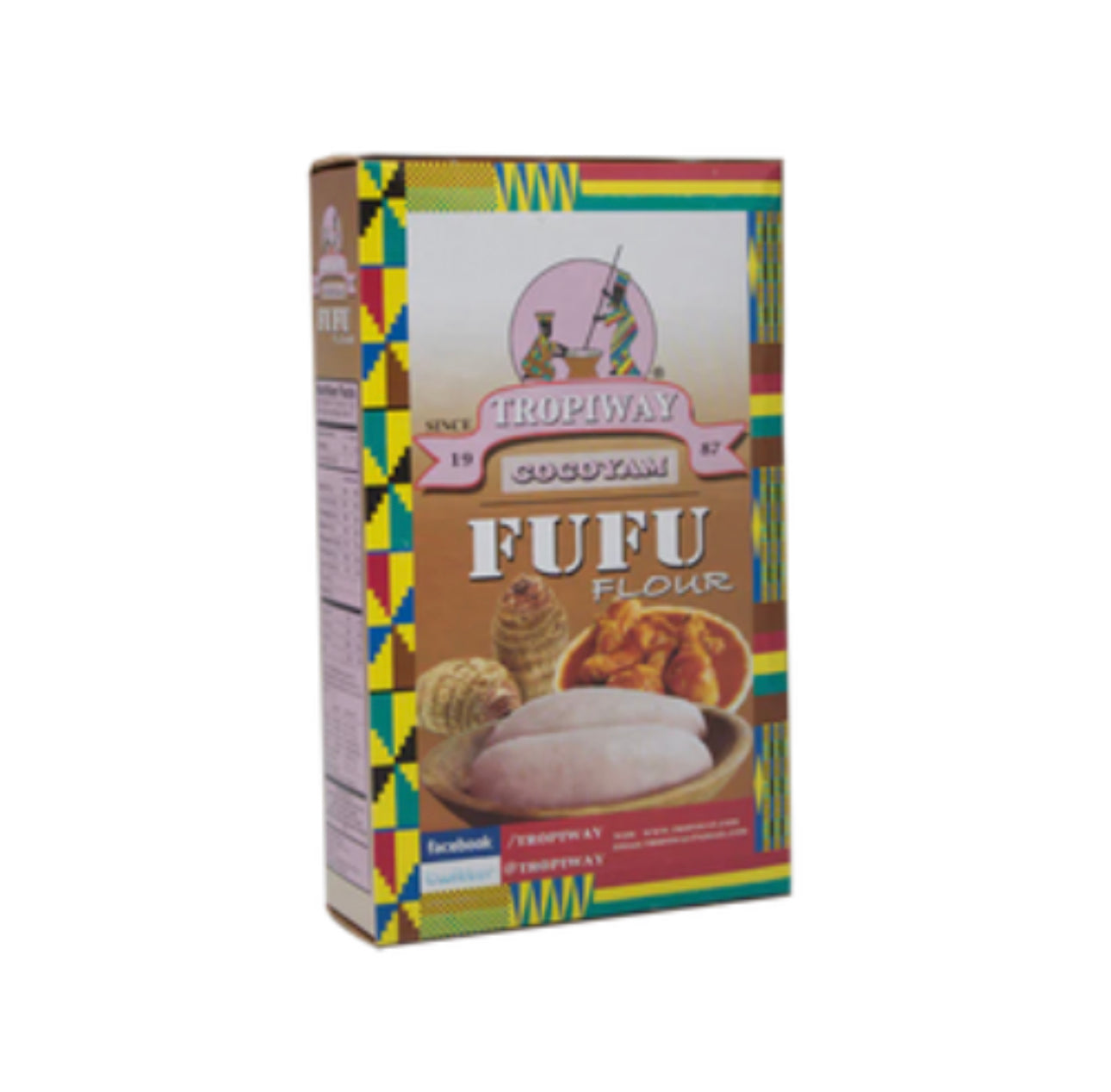 Tropiway Cocoyam Fufu - 22oz, Authentic African Fufu Flour